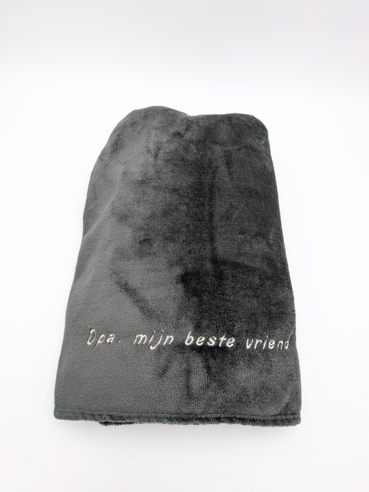 Gepersonaliseerde fleece deken vanconcepts.be