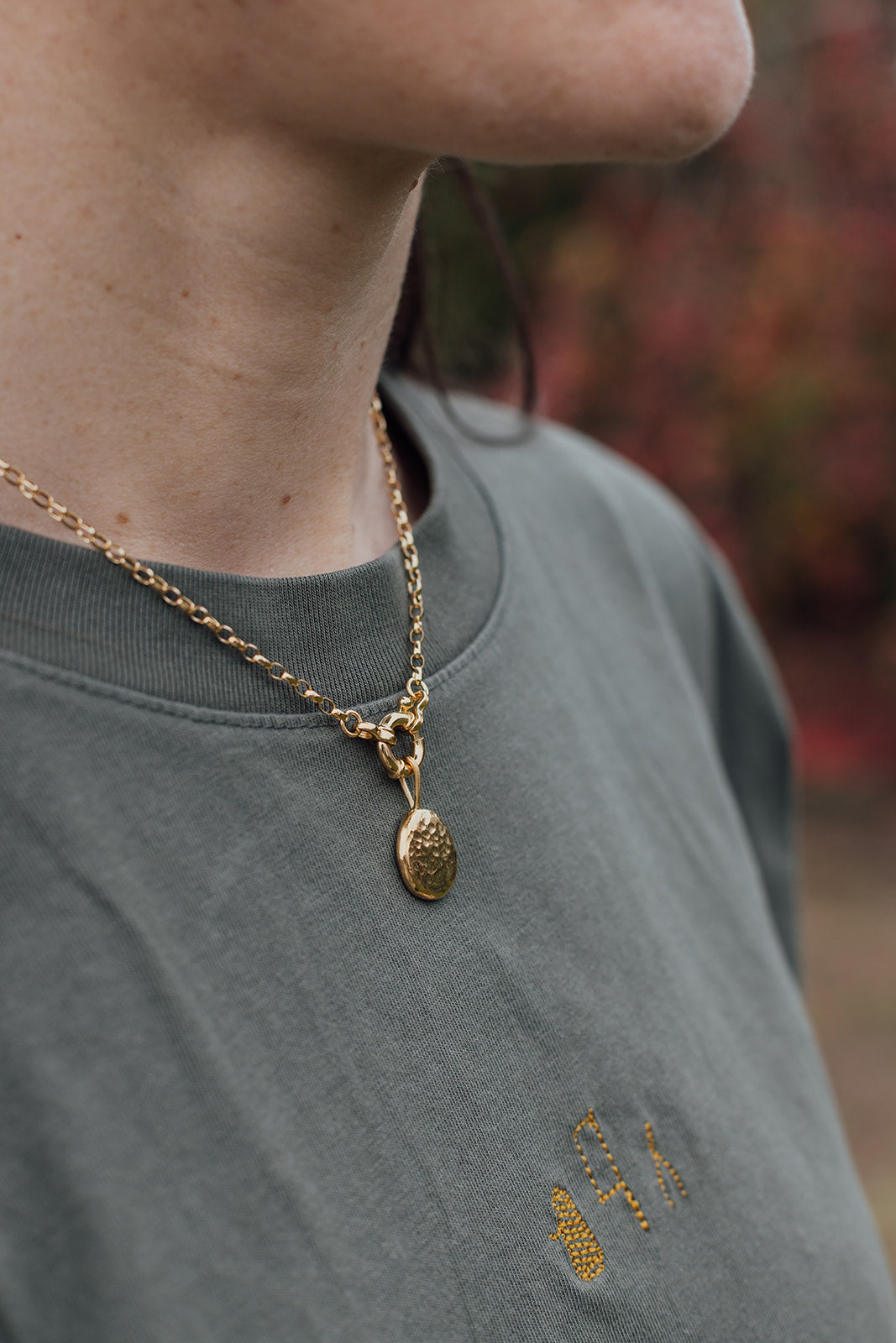 Ketting met bedel - Goud vermeil vanconcepts.be