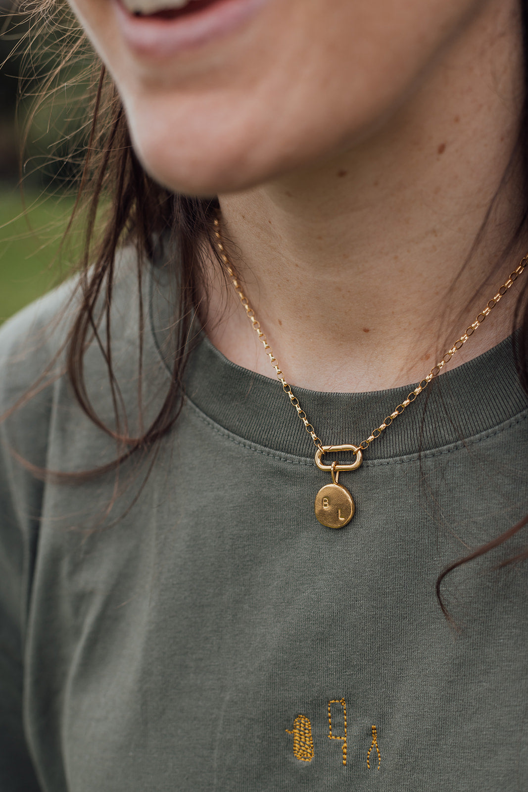Ketting met bedel - Goud vermeil vanconcepts.be