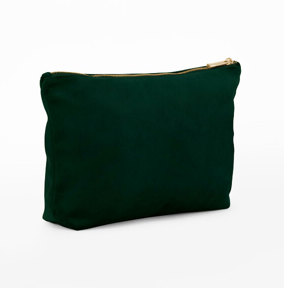 Velvet toilettas met tekst vanconcepts.be