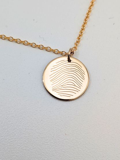 Ketting met ronde hanger - Gold filled vanconcepts.be