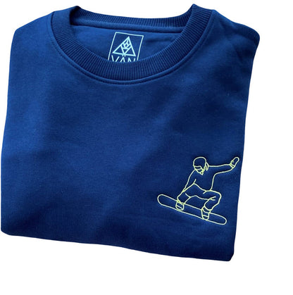 Oversized trui met lijntekening of handgeschreven tekst vanconcepts.be